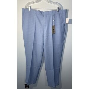 STACY ADAMS Men's Pants Dress Trousers Light Blue New NWT Business Size 42 x 32